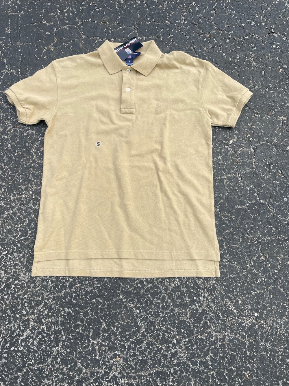 Polo by Ralph Lauren Men's Light Beige Short-Sleeve Polo